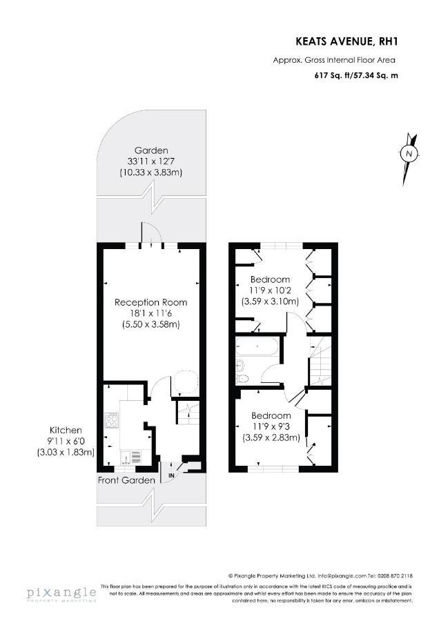 Surrey Stays - 2 Bedroom House, Rh1, Contractors Welcome, Sleeps 5 Max, 2 Parking Spaces, Near Town Centre, Train Station And Gatwick Airport 레드힐 외부 사진